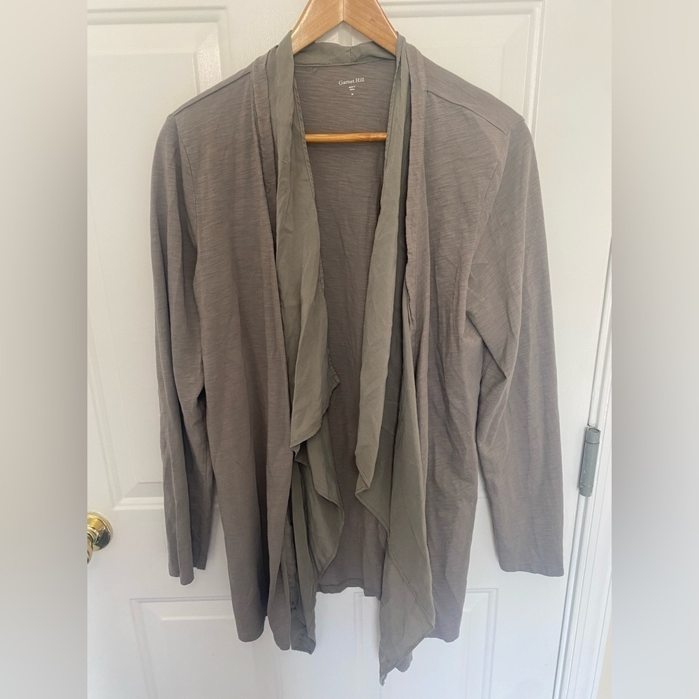 Women’s Garnet Hill Cotton/Silk cardigan workwear casual business casual size M